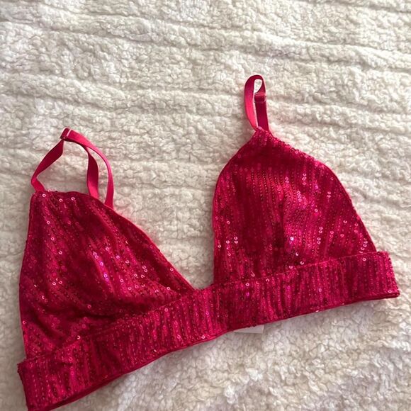 SHEIN Other - Shein Women's Red and Pink Bra